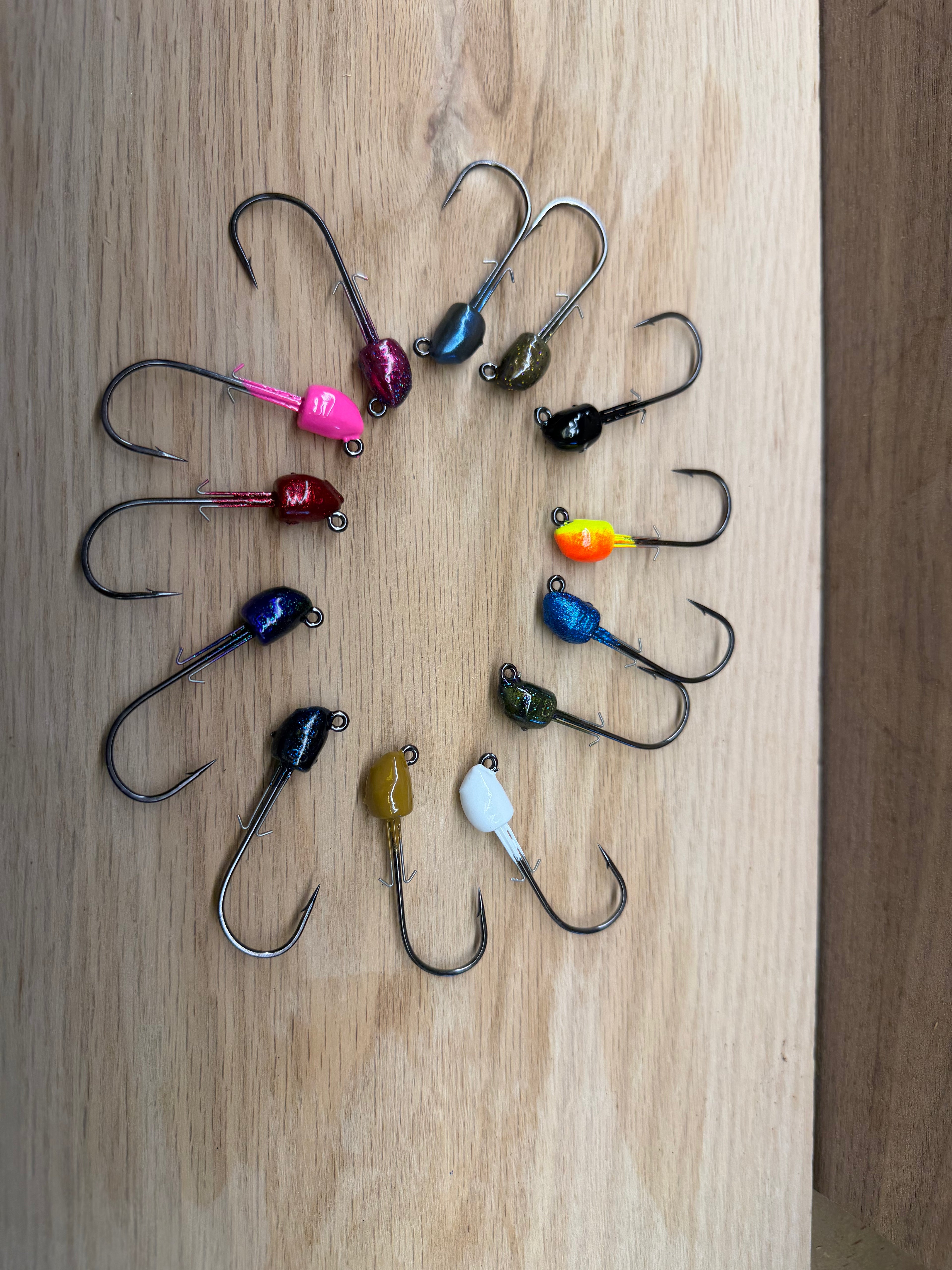 Swim Jigs (optional underspin and shakey blade)
